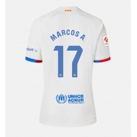 Camiseta Barcelona Marcos Alonso #17 Segunda Equipación Replica 2023-24 para mujer mangas cortas